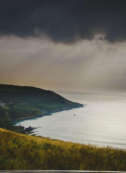 Winter coastline on the Cornish Coast